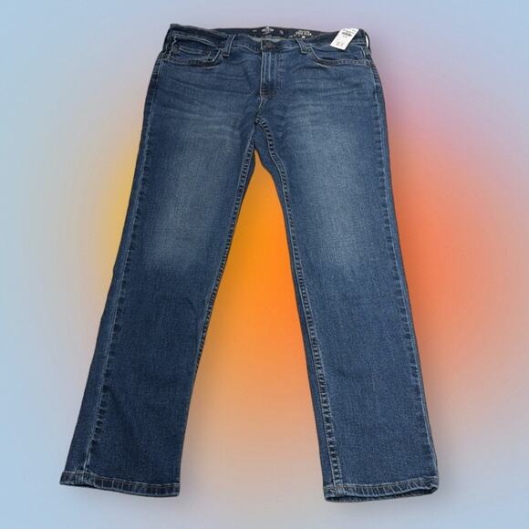 HOLLISTER Men’s 33 x 30 EPIC FLEX SKINNY Blue Jeans - Picture 2 of 4